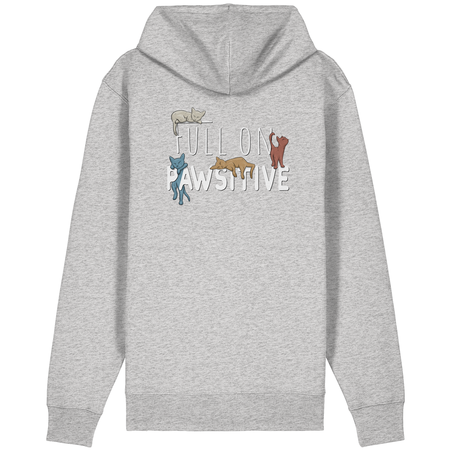 Full On Pawsitive! Gechillte Katzen - Organic Relaxed Zipper