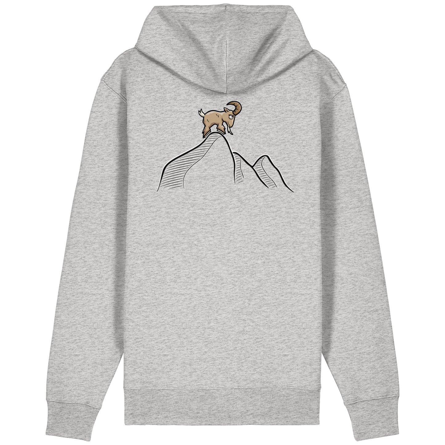 Ziegenbock in den Bergen - Organic Relaxed Zipper