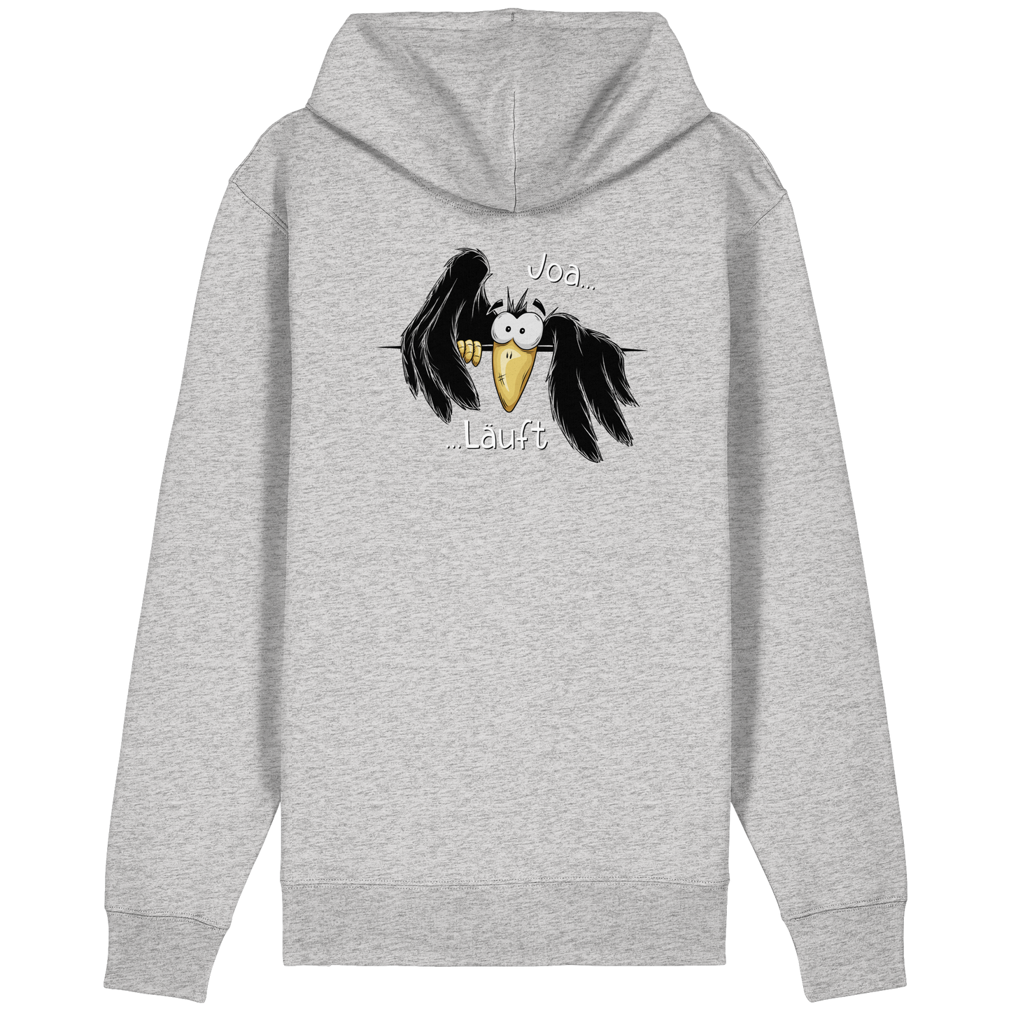Joa Läuft Krähe gechillter Rabe - Organic Relaxed Zipper