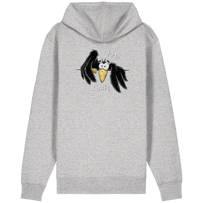 Joa Läuft Krähe gechillter Rabe - Organic Relaxed Zipper