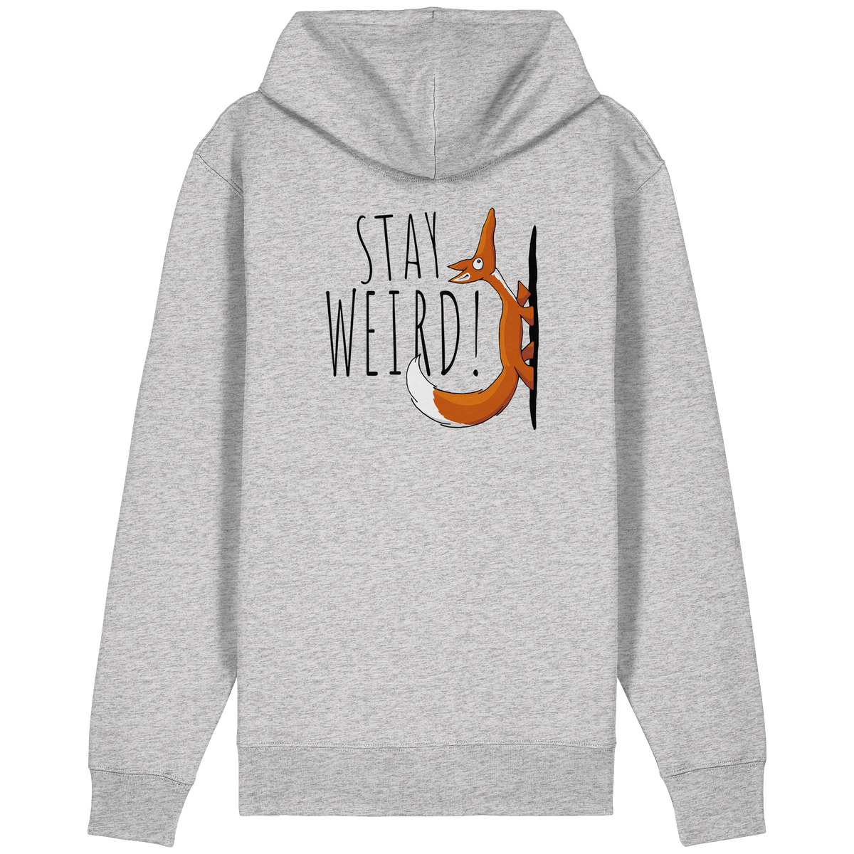 Stay Weird! Schräger Fuchs - Organic Relaxed Zipper