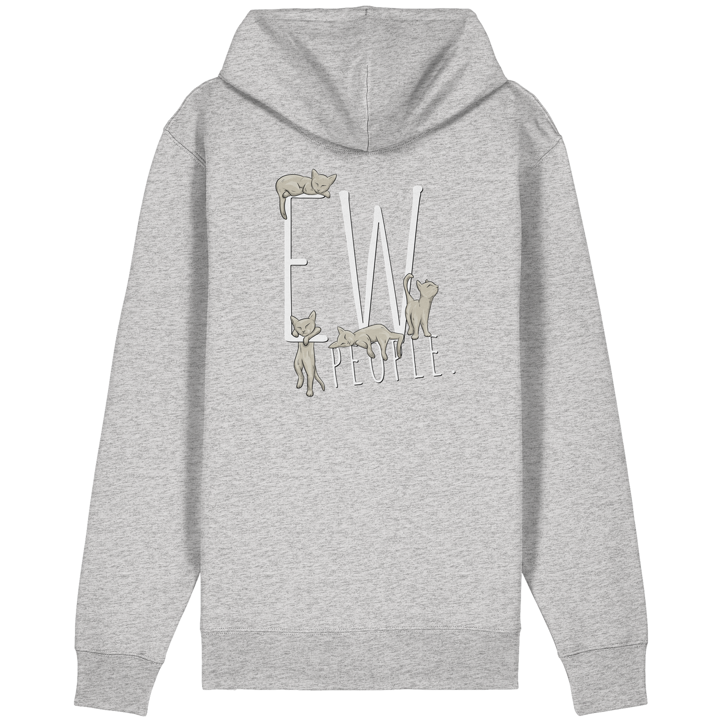 Ew, People. Sarkastische Katzen - Organic Relaxed Zipper