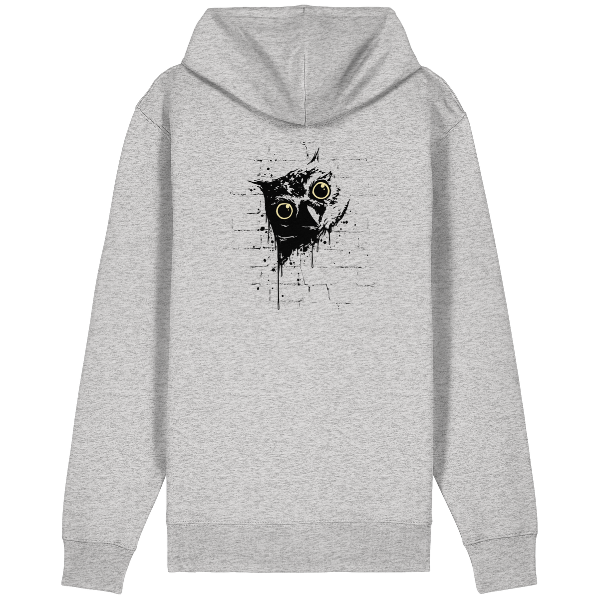 Lässige Street Art Eule - Organic Relaxed Zipper