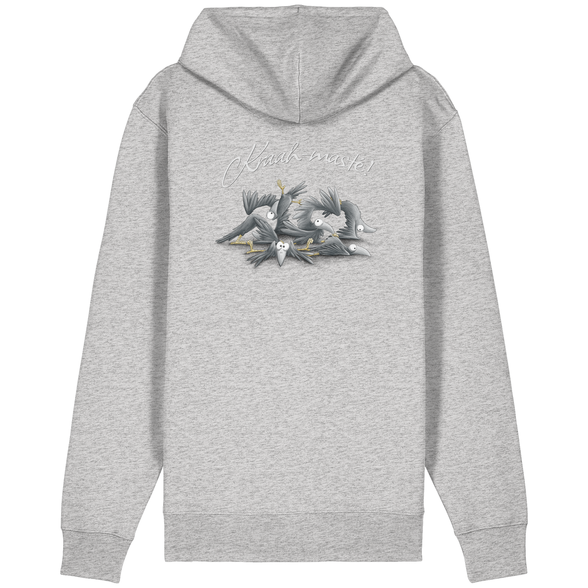 Kraah-masté! Yoga Raben Krähen - Organic Relaxed Zipper