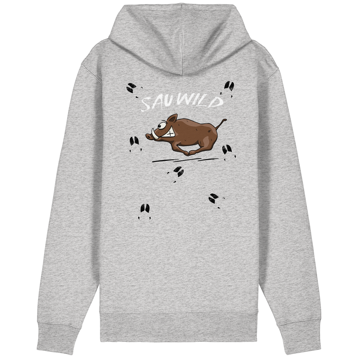 Sauwild wilde Sau | Wildschwein Keiler - Organic Relaxed Zipper