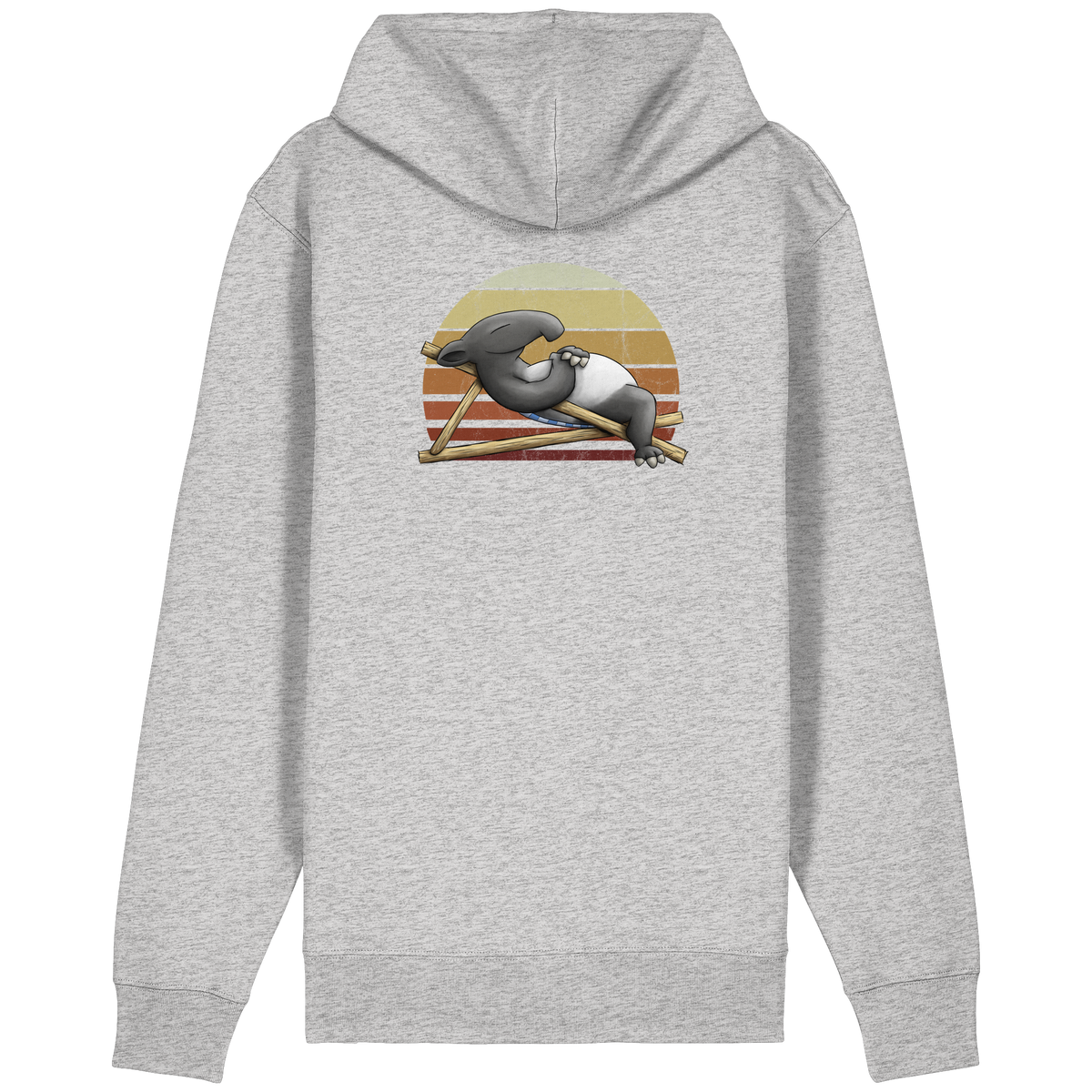 Lässiger Retro Sundown Tapir - Organic Relaxed Zipper