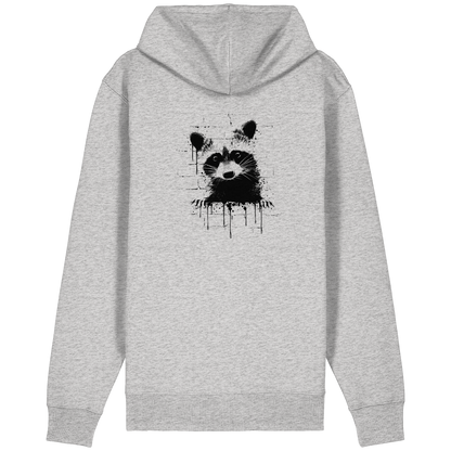 Funky Street Art Waschbär - Organic Relaxed Zipper
