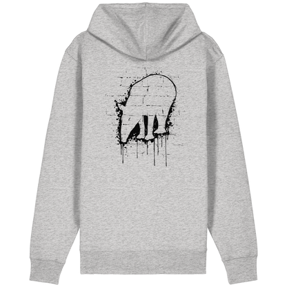 Urban Street Art Tapir Silhouette - Organic Relaxed Zipper