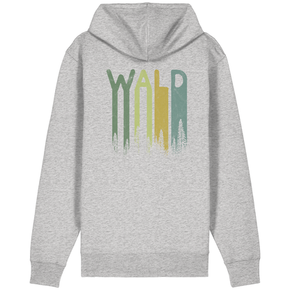Wald Retro Forst Schriftzug - Organic Relaxed Zipper