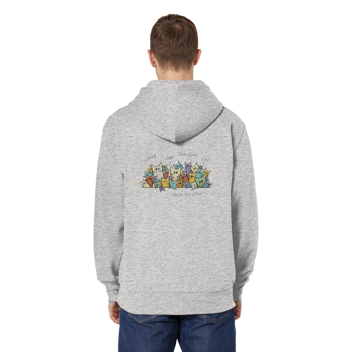 Nope, Nee, Nö Katzen - Organic Relaxed Zipper