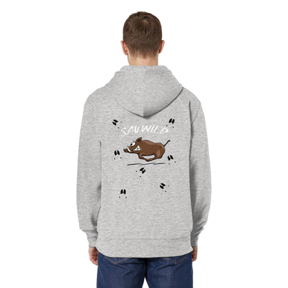 Sauwild wilde Sau | Wildschwein Keiler - Organic Relaxed Zipper