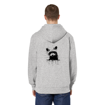 Funky Street Art Waschbär - Organic Relaxed Zipper