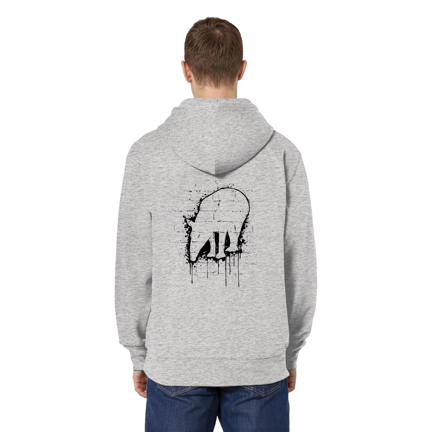 Urban Street Art Tapir Silhouette - Organic Relaxed Zipper