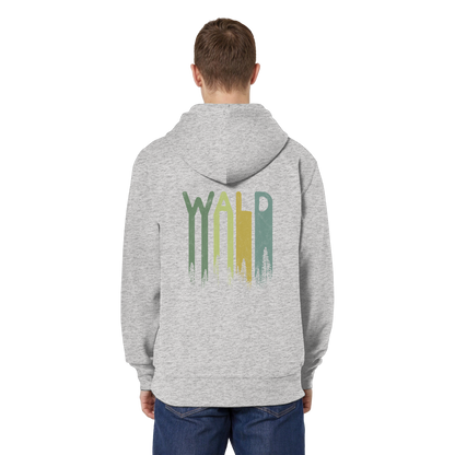 Wald Retro Forst Schriftzug - Organic Relaxed Zipper