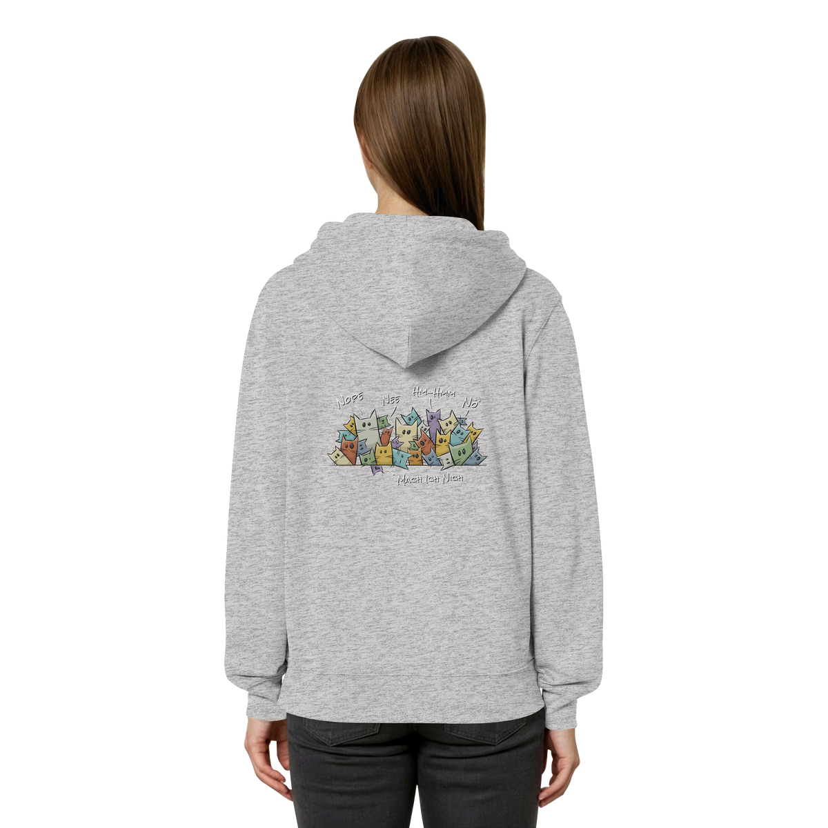 Nope, Nee, Nö Katzen - Organic Relaxed Zipper