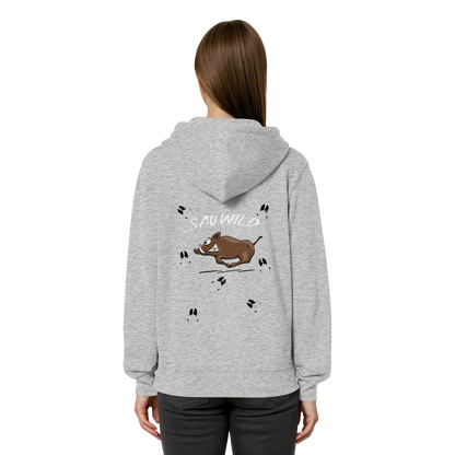 Sauwild wilde Sau | Wildschwein Keiler - Organic Relaxed Zipper