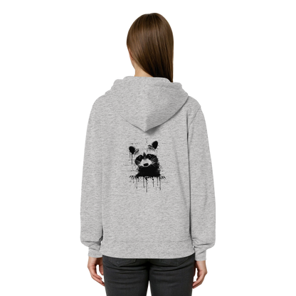 Funky Street Art Waschbär - Organic Relaxed Zipper