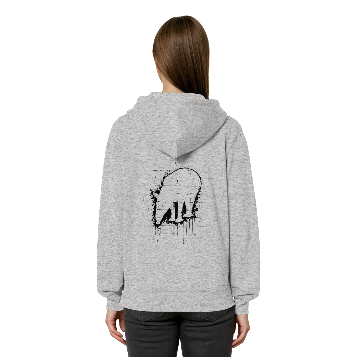 Urban Street Art Tapir Silhouette - Organic Relaxed Zipper