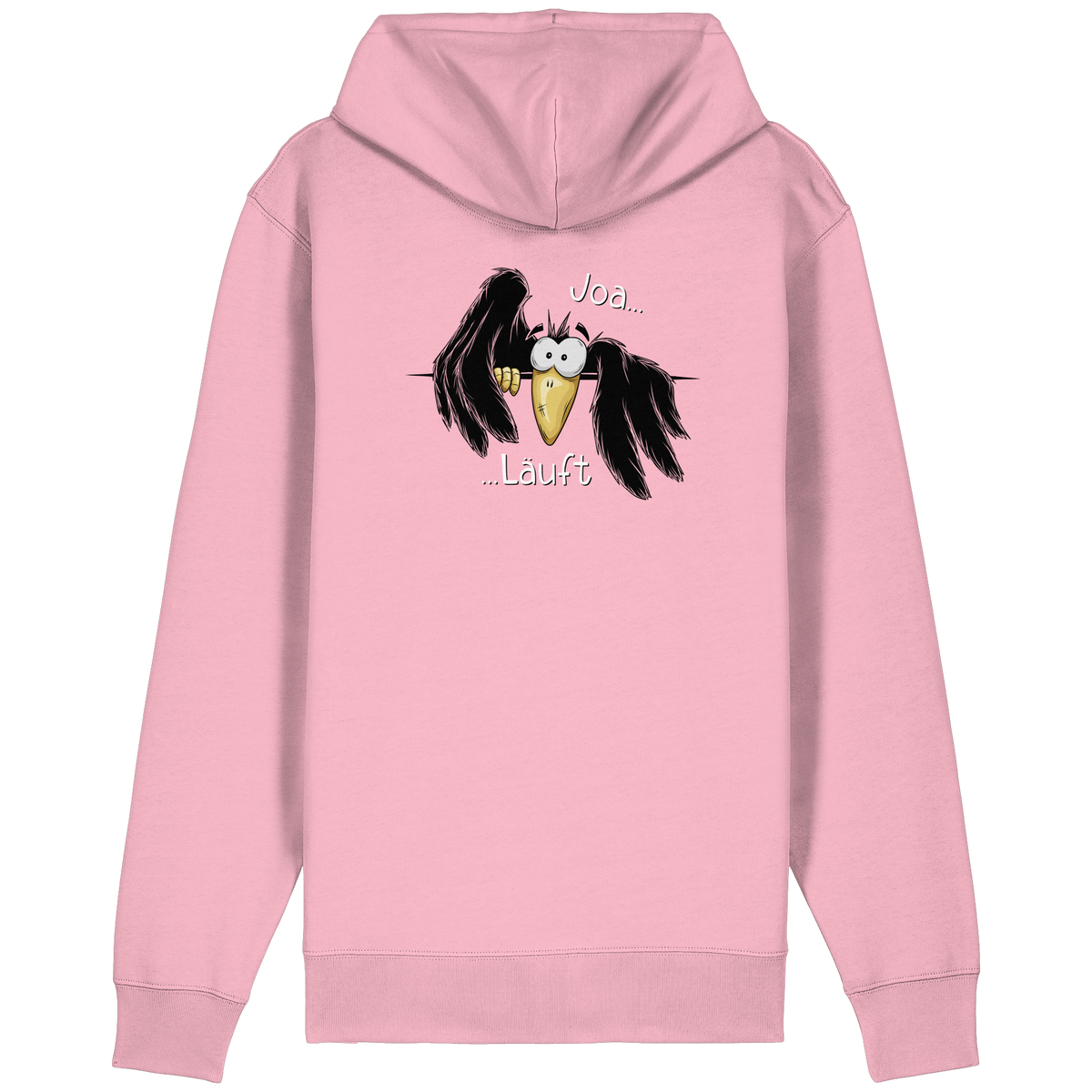 Joa Läuft Krähe gechillter Rabe - Organic Relaxed Zipper