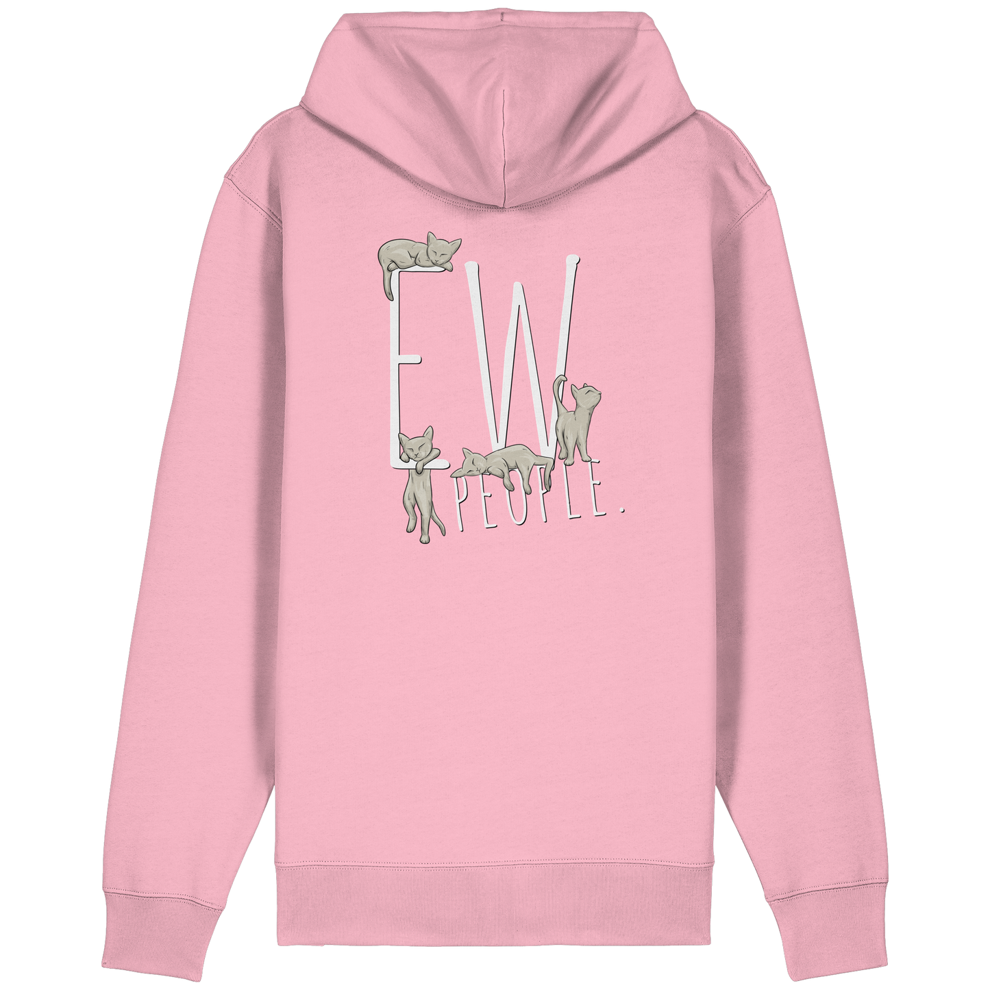 Ew, People. Sarkastische Katzen - Organic Relaxed Zipper