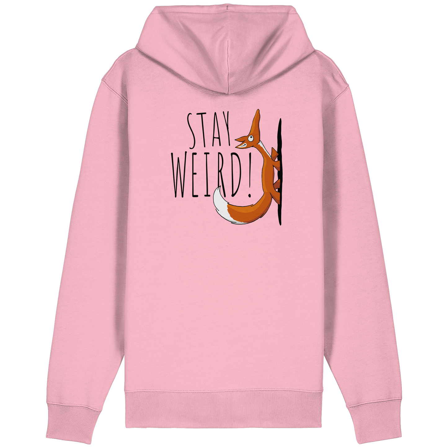 Stay Weird! Schräger Fuchs - Organic Relaxed Zipper