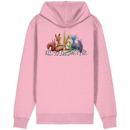 All Colors Matter! Regenbogen Tiere für Vielfalt - Organic Relaxed Zipper