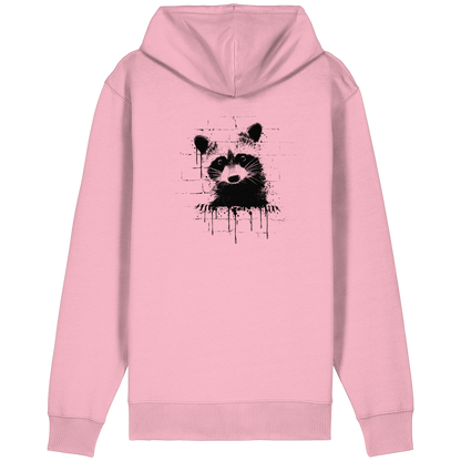 Funky Street Art Waschbär - Organic Relaxed Zipper