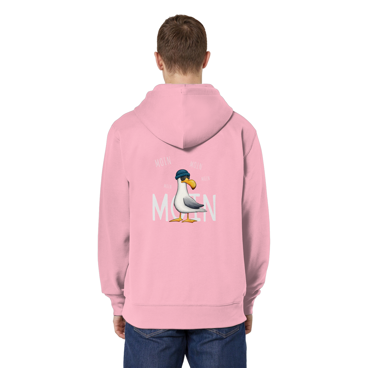 Moin Moin Lässige Hipster Möwe  - Organic Relaxed Zipper
