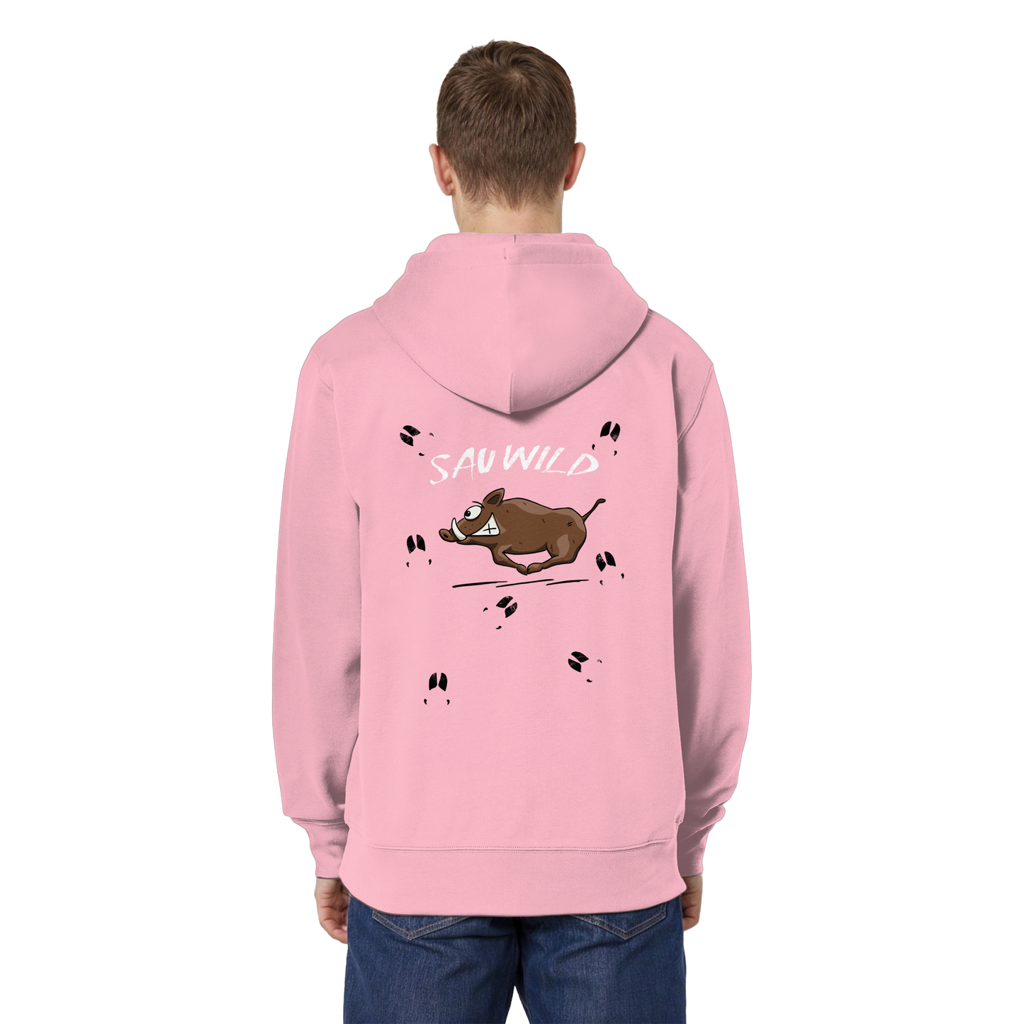 Sauwild wilde Sau | Wildschwein Keiler - Organic Relaxed Zipper