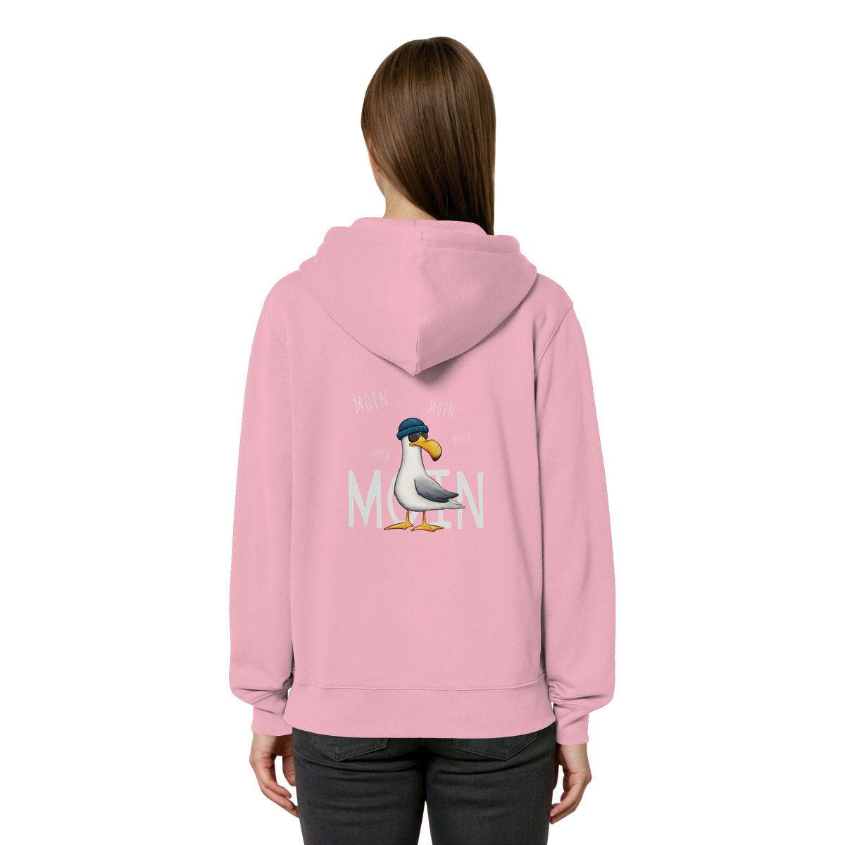 Moin Moin Lässige Hipster Möwe  - Organic Relaxed Zipper