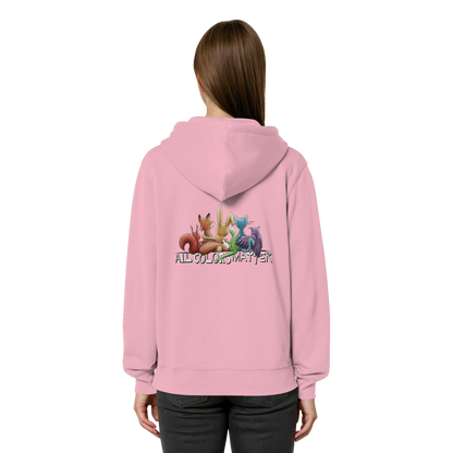All Colors Matter! Regenbogen Tiere für Vielfalt - Organic Relaxed Zipper