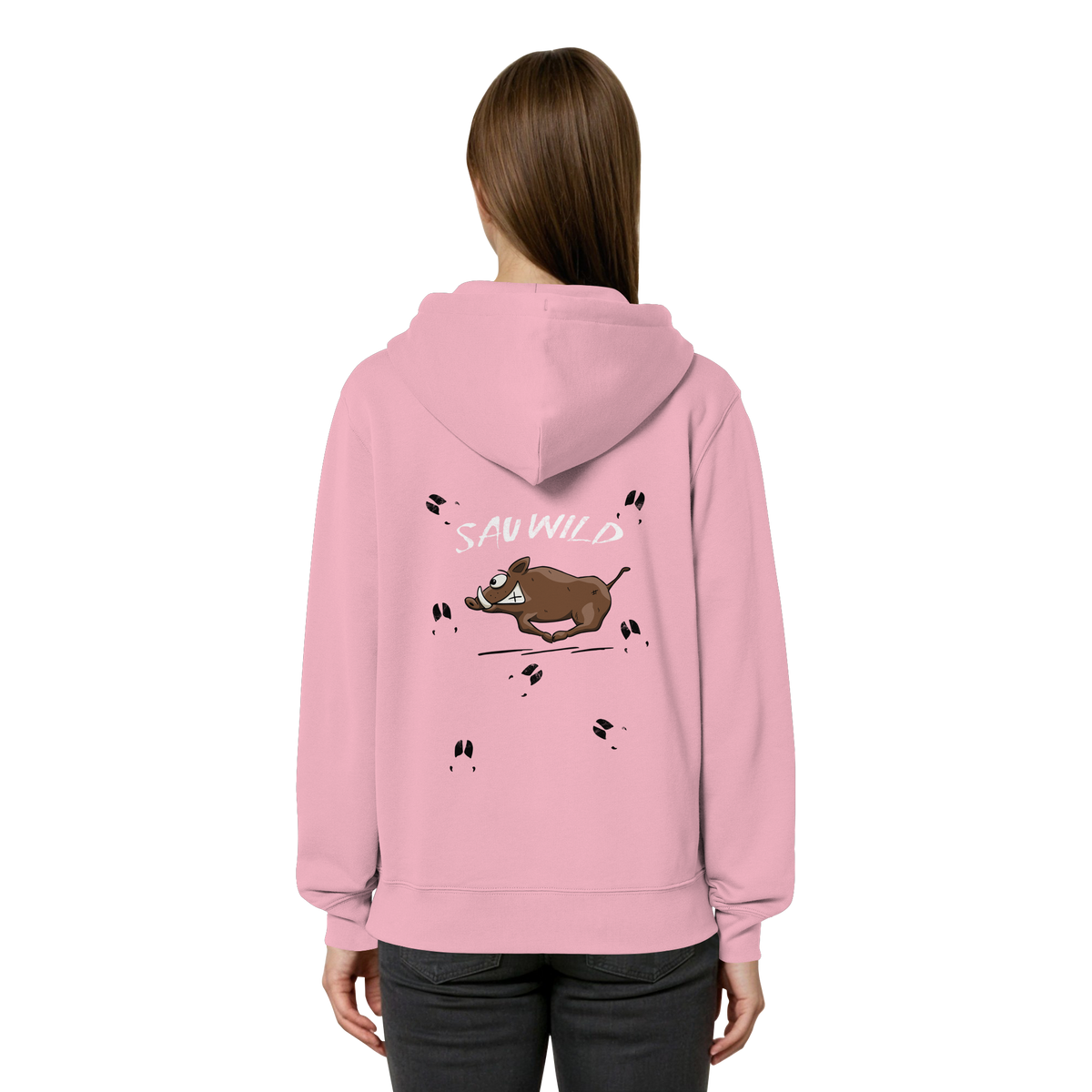 Sauwild wilde Sau | Wildschwein Keiler - Organic Relaxed Zipper