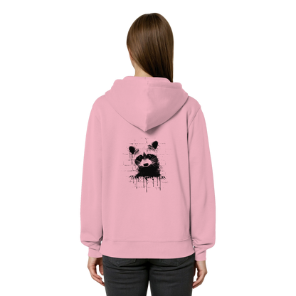 Funky Street Art Waschbär - Organic Relaxed Zipper