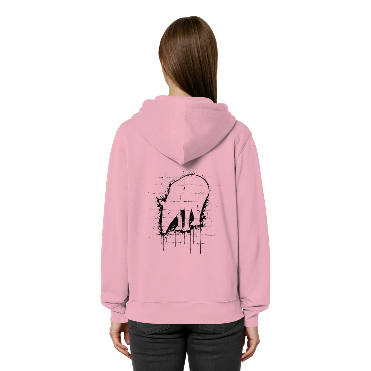 Urban Street Art Tapir Silhouette - Organic Relaxed Zipper