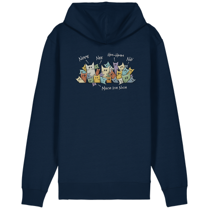 Nope, Nee, Nö Katzen - Organic Relaxed Zipper