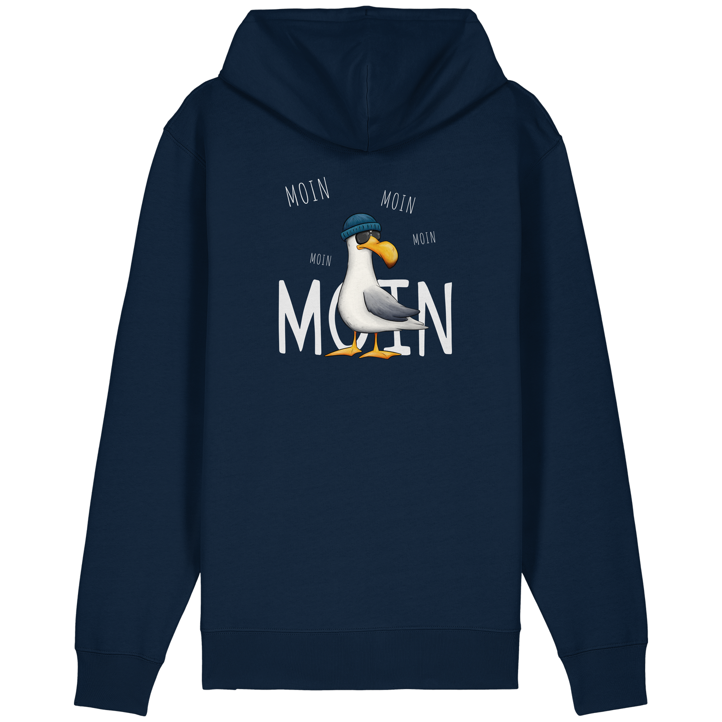 Moin Moin Lässige Hipster Möwe  - Organic Relaxed Zipper
