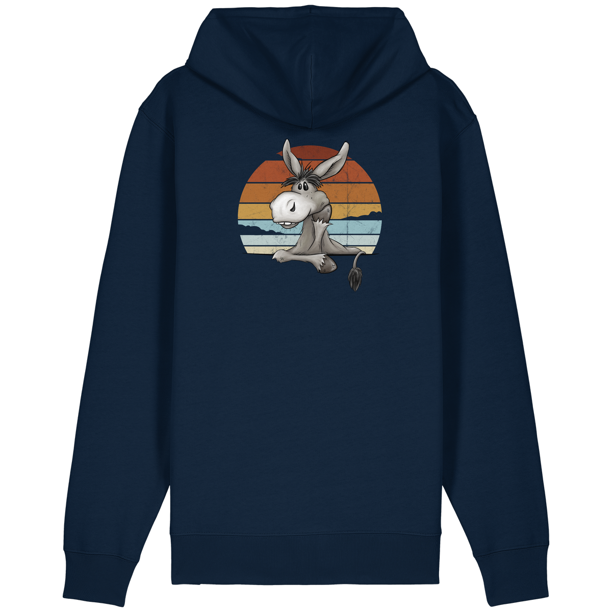 Lässiges Maultier Retro Esel - Organic Relaxed Zipper