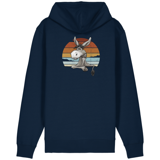 Lässiges Maultier Retro Esel - Organic Relaxed Zipper