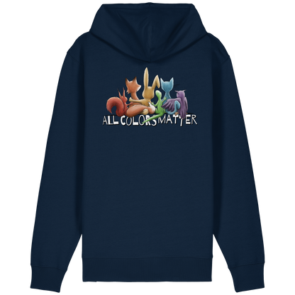 All Colors Matter! Regenbogen Tiere für Vielfalt - Organic Relaxed Zipper