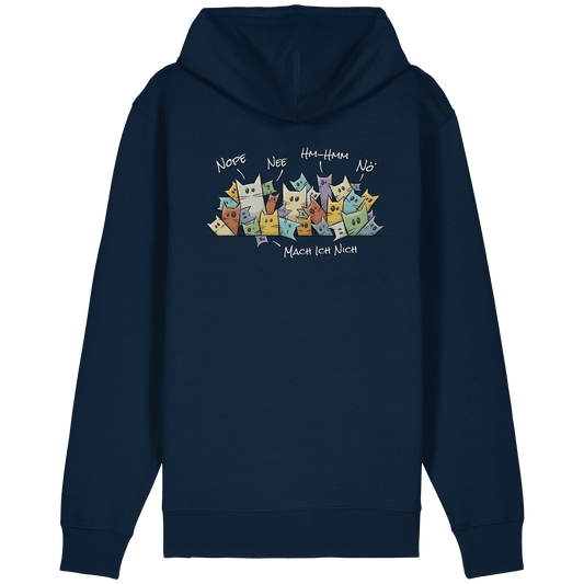 Nope, Nee, Nö Katzen - Organic Relaxed Zipper