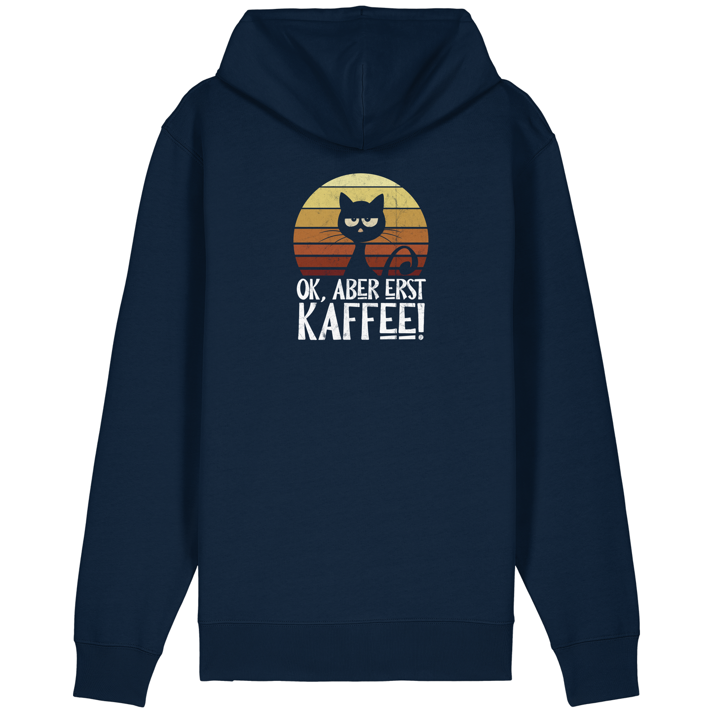 Ok, aber erst Kaffee | launische Katze - Organic Relaxed Zipper