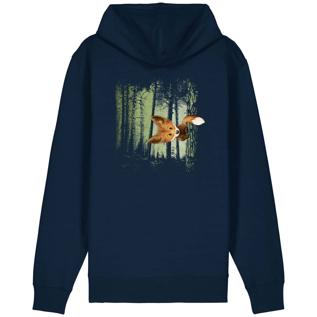 Fuchs im Zwielicht-Wald - Organic Relaxed Zipper