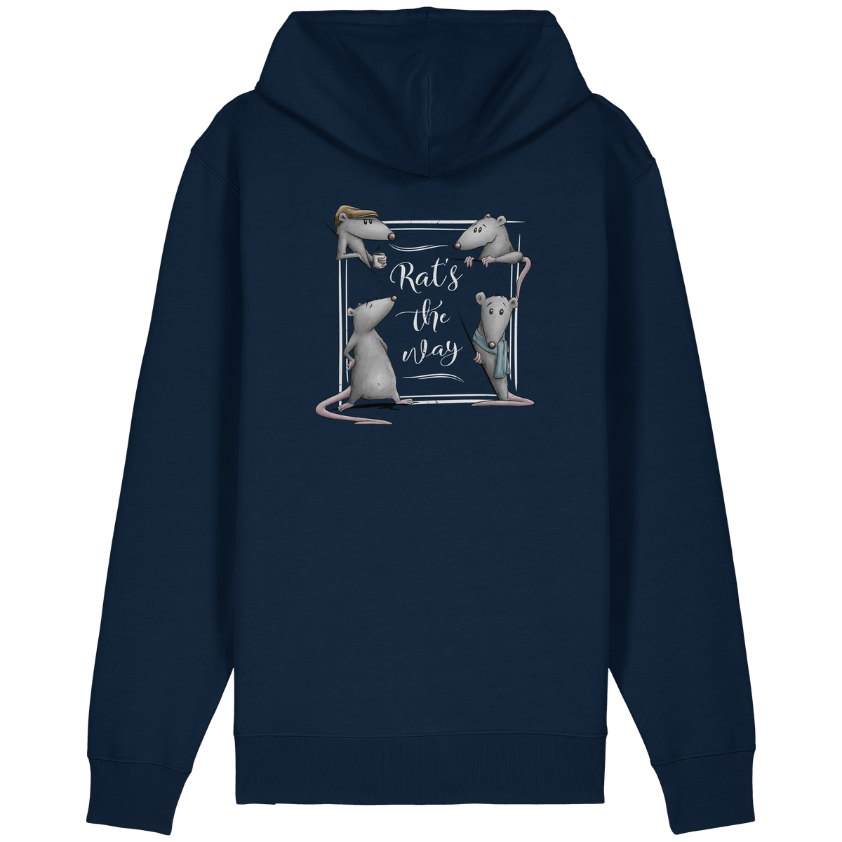 Rat’s The Way Kaffeehaus Ratten - Organic Relaxed Zipper
