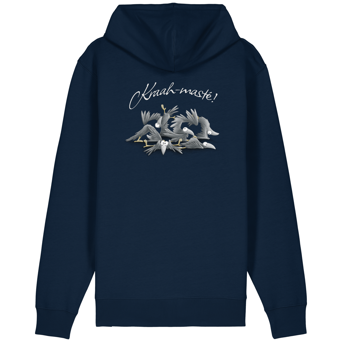 Kraah-masté! Yoga Raben Krähen - Organic Relaxed Zipper