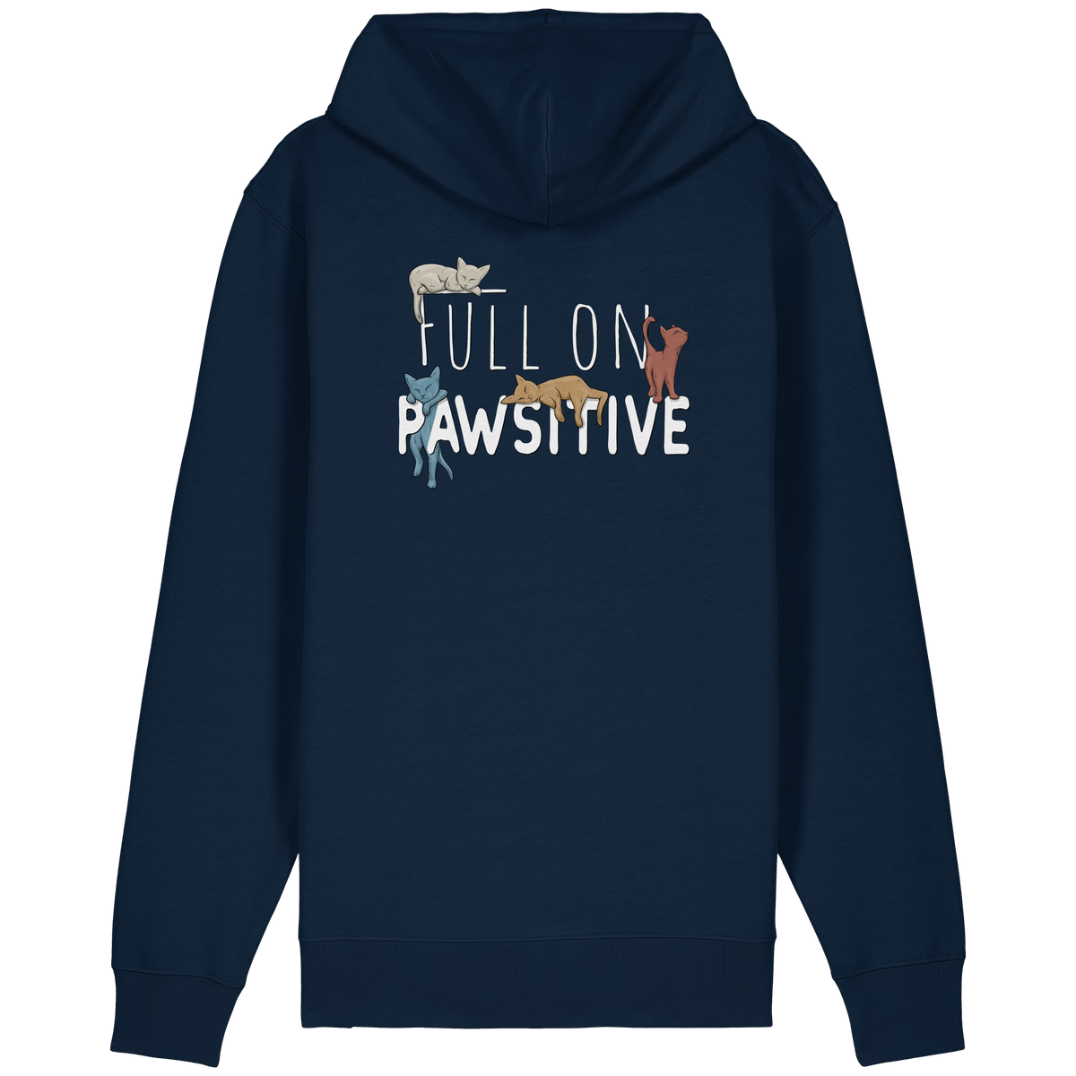 Full On Pawsitive! Gechillte Katzen - Organic Relaxed Zipper
