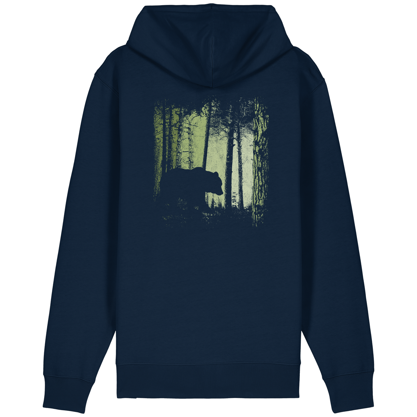 Braunbär im Zwielicht Wald - Organic Relaxed Zipper