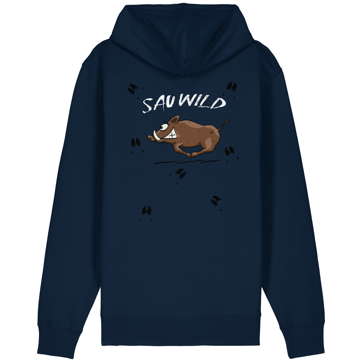 Sauwild wilde Sau | Wildschwein Keiler - Organic Relaxed Zipper