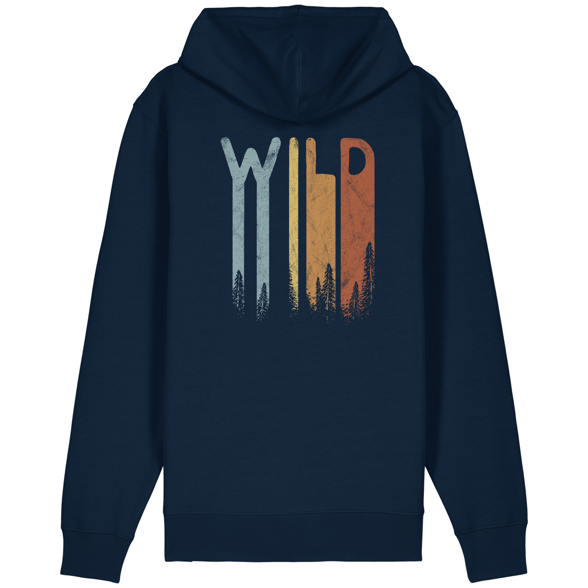 Wild Retro Schriftzug - Organic Relaxed Zipper