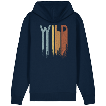Wild Retro Schriftzug - Organic Relaxed Zipper