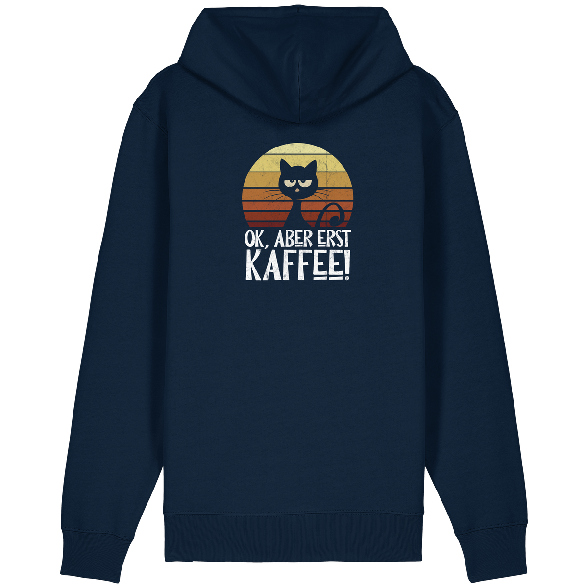 Ok, aber erst Kaffee | launische Katze - Organic Relaxed Zipper
